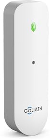 GOLIATH Basic Alarm Funk Glasbruchmelder 868 MHz, erkennt Glasbruch bis 9 m, 1600 m Reichweite, Sabotage-Erkennung, verschlüsselte AirShield Zwei-Wege-Funkverbindung, inkl. CR123A Batterie