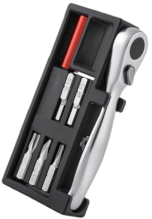 GKYQVE Juego de llaves de carraca para reparación de bicicletas resistentes a los impactos, conmutación bidireccional, aleación de acero, accesorios de ciclismo, reparación de bicicletas, juego de