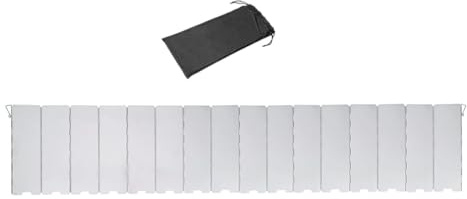 wisoolkic Deflettore del vento per fornello, leggero e portatile, schermo antivento per campeggio, cucina all'aperto ed escursioni, robusto paravento per stufa da esterno, leggero e portatile