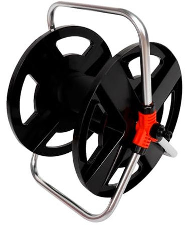 VBESTLIFE Enrouleur de Tuyau d'arrosage, Enrouleur de Tuyau d'arrosage de 35 M avec Poignée Pliable, de Roulant pour un Rangement Facile, Support de Mobile pour l'arrosage du Jardin, Support de