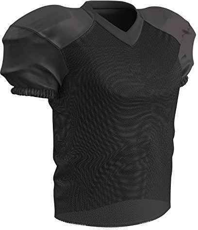 Champro Time Out Polyester Practice Football Jersey, Black, Youth X-Large