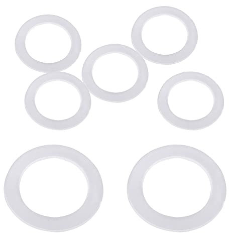 Othmro Nylon-Unterlegscheiben, rund, Senkkopf, Dicke Dichtring, weiß, 20 mm, Innendurchmesser 30 mm, Außendurchmesser 1 mm, Stärke 200 Stück