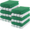 Utopia Towels Toallas de Cocina, 38 x 64 cm, 100% algodón Hilado en Anillo, Toallas de Plato súper Suaves y absorbentes, Toallas de té y Toallas de Barra, (Paquete de 12) (Verde y Blanco)