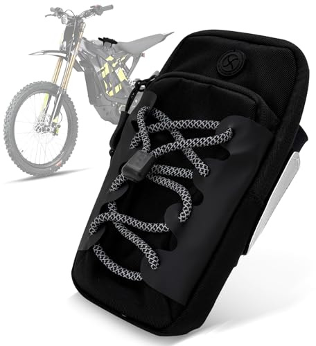 AnXin Electric Dirt Bike Handlebar Bag Motorcycle Battery Cover Storage Bag for Surron Sur-Ron S/X Light Bee S/X Segway X 160/X 260 E-Bike（Black）