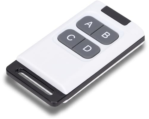 Sxhlseller Telecomando RF, Interruttore Relè Remoto Wireless a 4 Canali 433 MHz, per Porte da Garage, Sicurezza Domestica, Controller di Clonazione di Apprendimento Universale, Copia Veloce dei Dati