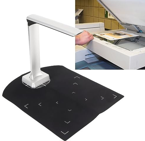 USB-Dokumentenkamera für Lehrer, Faltbarer 12-MP-Webcam-Visualizer, Dokumentenscanner Im A4-Format, Unterstützt OCR-Funktion für Live-Demo, Fernunterricht