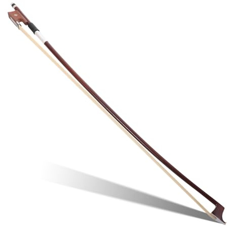 Toyvian Geigenbogen Rosshaar 1/4 Größe Klassischer Brauner Übungsbogen Für Violine Mit Holzbogen Zubehör Für Musiker