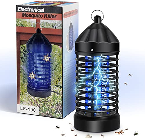 Insektenvernichter Elektrisch, Fliegenfalle Innenbereich UV, Fliegenfänger Elektrisch Innen, Mückenlampe Klein und Sicher, Mückenfalle Aussen Energieeffizient für Garten Küche Beseitigen Mücken Motten