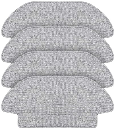 Fixbetter 4 Stück Ersatz-Wischtücher für Xiaomi S12, für Xiaomi Mi Robot Vacuum Mop 2S / Mop P/Mop Pro Roboter-Staubsauger, waschbares, wiederverwendbares Wischtücher-Ersatzzubehör