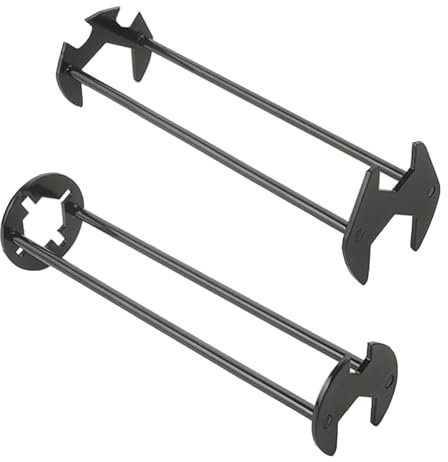 YUANQIAN - Juego de 2 llaves de lavabo multifuncionales, llave universal de fontanería, 7 tamaños para fregadero, grifo, cocina, baño y espacios reducidos