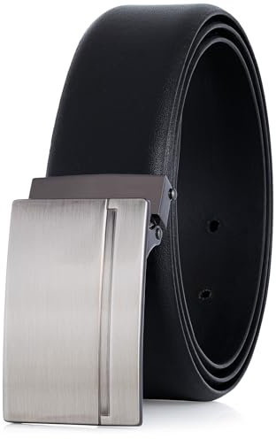 LINDENMANN Leder-Gürtel Herren 35 mm breit, Gürtel Herren Vollrindleder schwarz, Größe/Size:Bundweite 120 cm Gesamtlänge 135 cm W 47.2 XXL