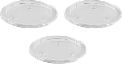 Orivin 3 st/set runda ljusfat i klart glas för pelarljus, bröllop, bordsdekorationer, säkra för bordsdekorationer