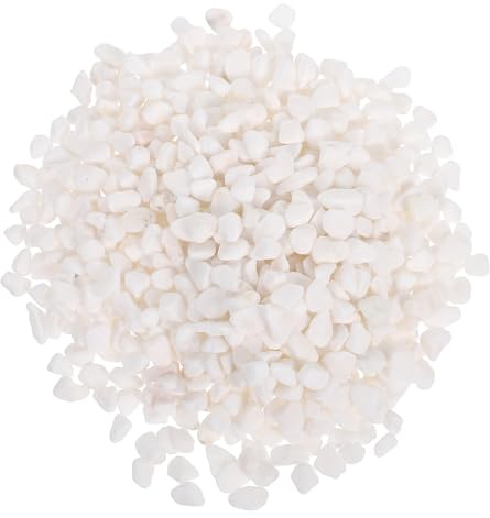 INOOMP Sacchetto Rocce Naturali per Acquari Ghiaia Bianca per Acquario Accessori per Acquari Decorazioni Naturali per Acquario Ciottoli di Fiume Pietre Decorative
