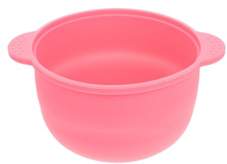 Alipis Wachsschmelzbehälter Rosa aus Silikon Hitzebeständiger mit Griffdesign Wachswärmer Innentopf Praktisches Zubehör zum Wachsschmelzen für Zuhause und Salon