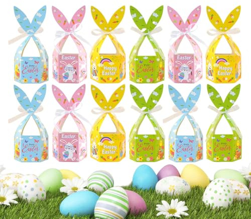 Nadsrpn Cajas de recuerdos | Cajas de de Pascua de conejo con