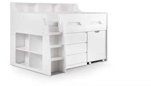 Julian Bowen White Wood Jupiter Midsleeper, Single