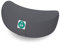 Present Mind Cuscino a mezzaluna Zafu per Yin Yoga (altezza 15 cm) - Prodotto in UE, grigio cemento, 100% cotone naturale con federe lavabili