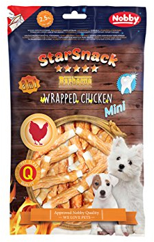 Nobby STARSNACK Barbecue Wrapped Chicken für alle Hunde, 1 Tüte (1 x 113 g)