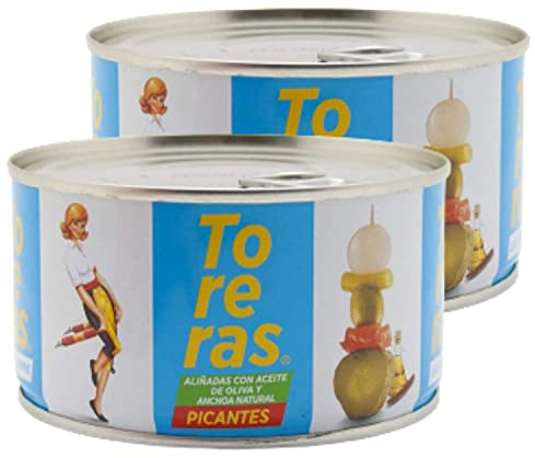 Duamy Toreras Picantes Aliñadas Con Anchoa Y Aceite De Oliva, 2 Unidades