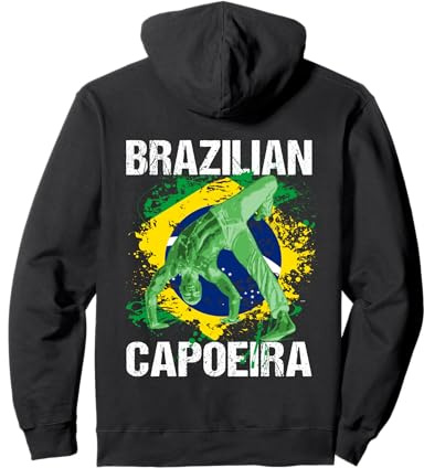 Capoeira Brazil arti marziali danza musica difesa Fitness Felpa con Cappuccio