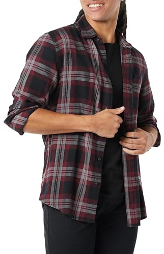 Amazon Essentials Uomo Camicia in Flanella a Maniche Lunghe