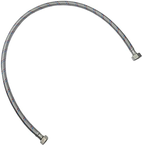 AERZETIX - C51044 - Flexibler anschlussschlauch - flexschlauch - 800mm - 1/2 weiblich - 3/8 weiblich - wasserhahn gesundheitlichen mischbatterie küche badezimmer sanitär