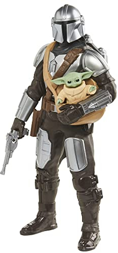 Star Wars Galactic Action The Mandalorian & Grogu Figuren, interaktiv, elektronisch, Maßstab 30 cm, für Kinder ab 4