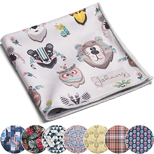 Johans® XXL mikrofiberduk för rengöring av smartphone, surfplatta, glasögon, display, kamera | displaytduk, glasögonputsduk, rengöringsduk | optisk kvalitet i 30 x 30 cm (L x B):