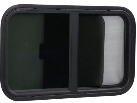 700 x 400 mm Fenêtre de camping car ,coins arrondis, verre trempé teinté | installation verticale horizontale entièrement hermétique ,fenêtre de camping car teintée avec moustiquaire