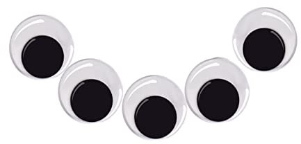 EXCEART 100 Piezas Coser Ojos Temblorosos Adhesivos Para Álbumes De Recortes Coser Los Ojos Móviles Autoadhesivo Muñecas Negras Pequeños Ojos Saltones Ronda Padre-hijo Álbum De Recortes