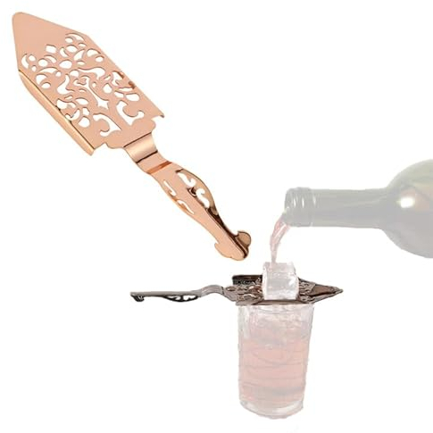 ieron Cuillère à absinthe en acier inoxydable – Accessoires fontaine pour cocktails, thé, café et plus encore