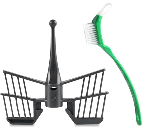 ANBOO Schmetterling Rühraufsatz für Thermomix TM5 TM6 TM31,Thermomix Zubehör,Thermomix Rühraufsatz,Thermomix Schmetterling,Lebensmittelecht Mixer Zubehör Ersatzteile(Mit Pinsel）