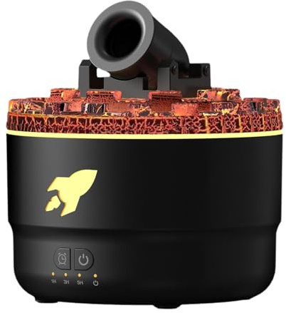 Baoblaze Aroma-Diffusor-Luftbefeuchter, buntes Umgebungsnachtlicht, tragbarer kleiner Luftbefeuchter für Wohnzimmer, Schreibtisch, Hotel, Geburtstagsgeschenk, Schwarz