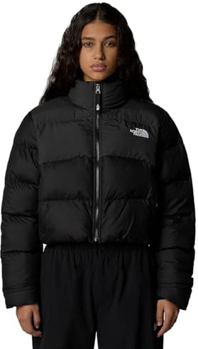 The North Face Damen Cropped Saikuru Jacke, Tnf Black/Asphalt Grey, XS