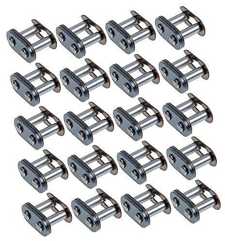 PartyKindom 20stücke Teiliges Roller Chain Connecting Links Aus Hochwertigem Robust Und Langlebig Präzise Gefertigter Motorrad Atv-kettenglied-ersatz Für Einfache Montage Und Kettenverlängerun