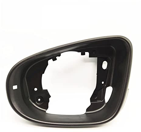 Rückspiegelkappe Rückansicht Gehäuse Rahmen Für VW Für Golf 6 Für MK6 Für GTI R20 Für Bora Für Touran Auto Ersetzen Seite Spiegel Rahmen Halter Spiegelkappen(Black-Left)