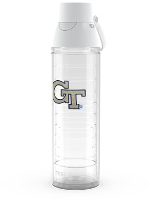 Tervis Venture Lite Georgia Tech Yellow Jackets - Primary Logo Made in USA Double Walled Insulated Tumbler Travel Cup Keeps Drinks Cold & Hot, 24oz Water Bottle, Classic