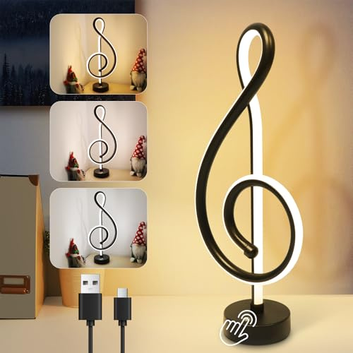 ZMH LED Tischlampe Nachttischlampe Kabellos - Touch Dimmbar Akku Tischleuchte Schwarz mit USB Aufladbar Batterie Nachttischleuchte ohne Kabel Batteriebetrieben Modern Tischlampen für Schlafzimmer