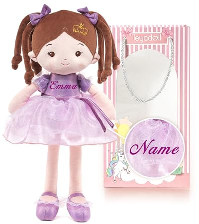 LeyaDoll My First Baby - Bambola di stoffa per bambine di 1 anno, regalo di compleanno, giocattolo di peluche, regalo per bambini