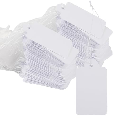 500 Pièces Étiquettes de Prix pour Bijoux, 25 x 45 mm Etiquette Cadeau