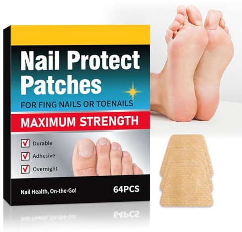 64 Stück Zehennagel Nagel Reparatur Pflasterr, Zehenpflaster Großer Zeh Nagelpflaster Pflaster, Fingernagel-Reparaturflicken Für Beschädigte Nägel