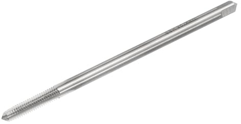 sourcing map Metrischer Gewindebohrer M6 x 1 H2 125 mm, extra lang, gerade, Nut, Gewinde, Fräsmaschine, Gewindebohrer, Reparaturwerkzeug