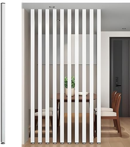 Divisor de habitación de láminas de madera, instalación sin perforación requerida para privacidad en el hogar y la oficina