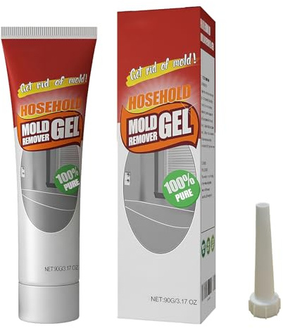 Omeblos Mould Remover Gel, 90g Magic Mold Quick Remover Gel Prevent Mold Super Cleaning Mould And Mildew Remover, for Household Bathroom Kitchen Tile Stains Sink Gaps Walls and Grouting