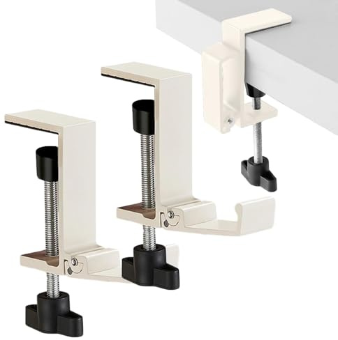 Foldable Headphone Stand Hanger Holder Under Desk Aluminum Alloy Headset Stand Fit for Gaming PC Accessories Universal Space Save Mount Clamp Hook Suitable for Xbox/PS4 Controller Office Computer Desk
