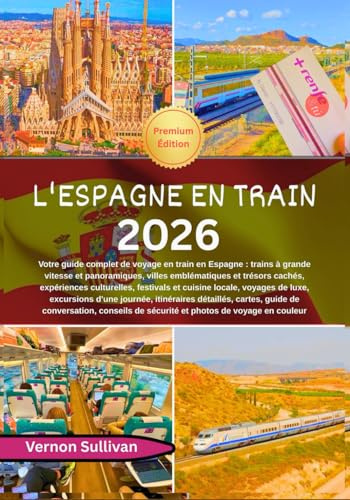 L'Espagne en train 2026: Votre guide complet de voyage en train en Espagne : trains à grande vitesse et panoramiques,villes emblématiques et trésors cachés, expériences culturelles, festivals et cuis