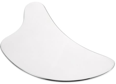 WOONEKY Stainless Steel Facial Massage Tool with Smooth Scraping Board for Face Skin Complexion Enhancement Comfortable and Easy to Hold Suitable for Home and Use