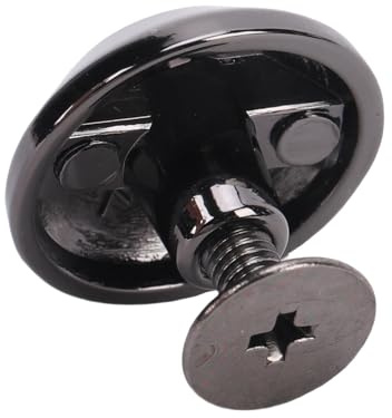 FILFEEL Juego de 20 Remaches de Cubo, Remaches de Aleación con 20 Tornillos para Manualidades de Ropa de Cuero, Fijación con Tornillos Cruzados
