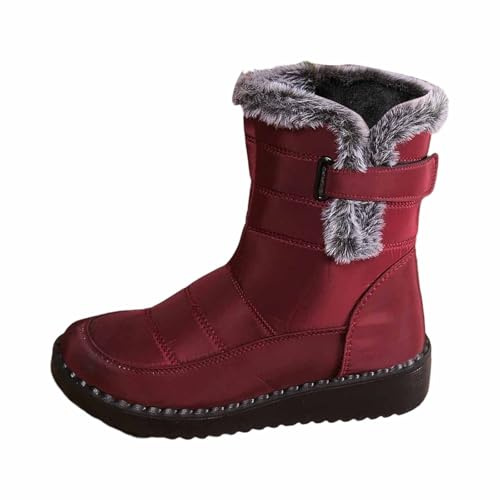 Sobzia Scarpe Da Neve Donna Invernali Termiche Scarponi Stivali Con Fodera Antiscivolo Dopo Sci Doposci Imbottiti Impermeabili Snow Boots Stivaletti Per All'Acqua Trekkin