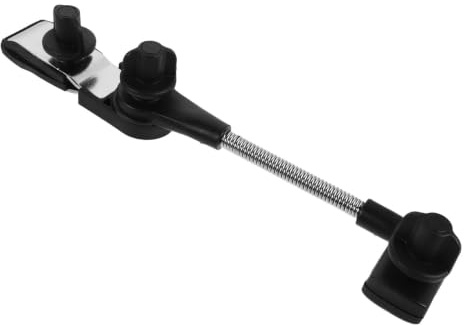 Baby Stroller Umbrella Mount Holder 360° Adjustable Black Clamp | Iron Plastic Build, One-handed Operation, Beach Chair Use, Changing Weather Support